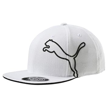 Puma Youth Monoline Snapback Golf Cap (White/Black)